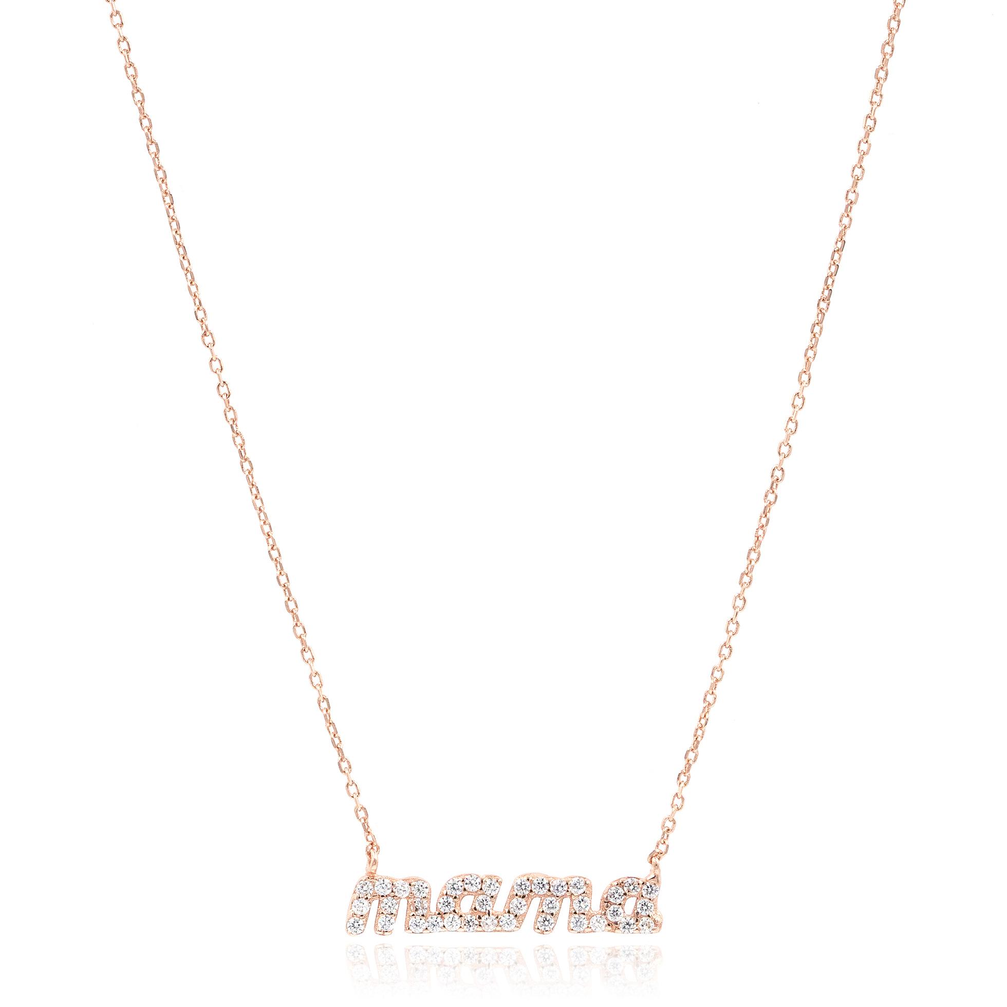 MAMA Necklace on Adelaide Mini in 14k Gold