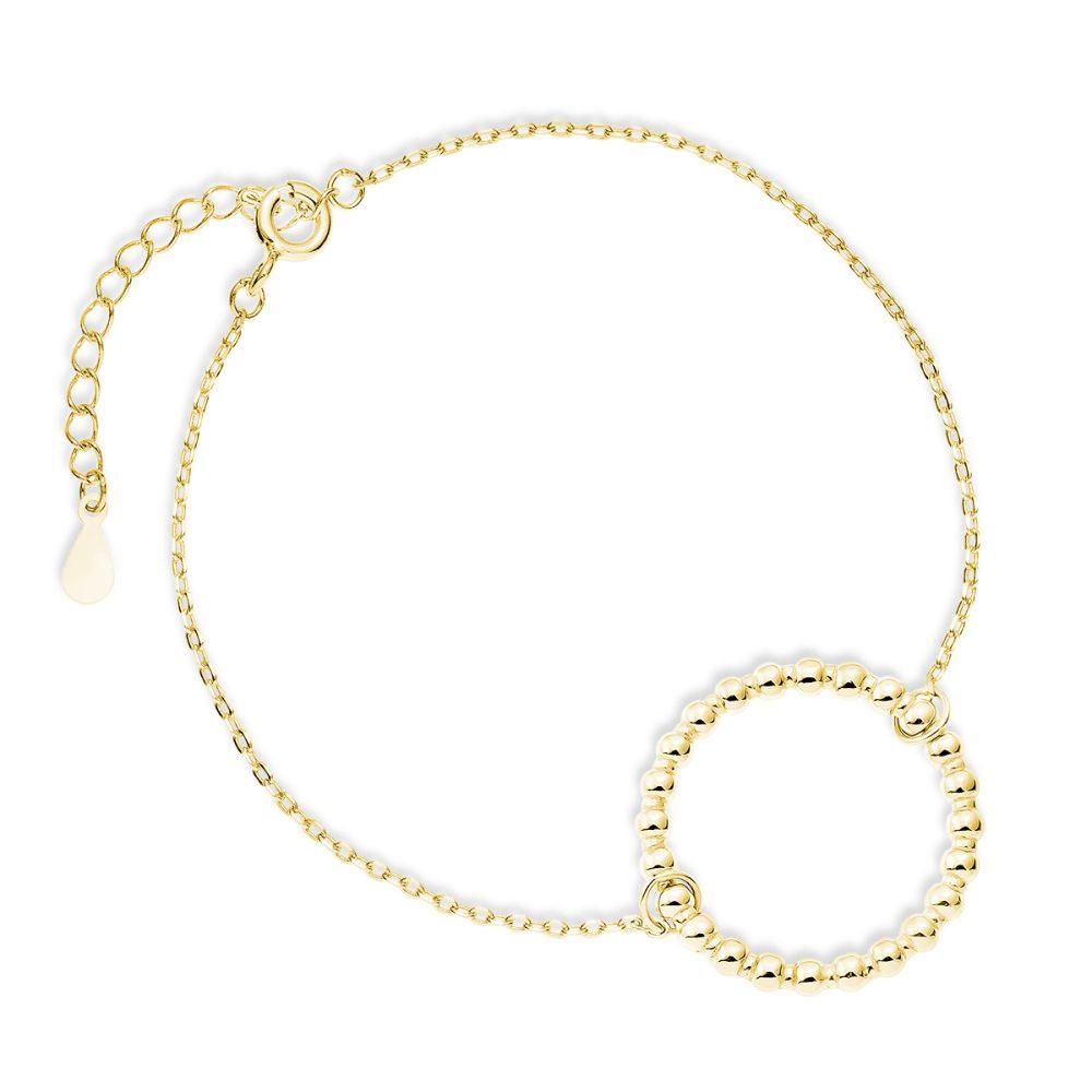 circle of balls bracelet silver gold plated Circle Of Balls Bracelet - Gold Plated - ασήμι 925