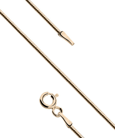 thin snake chain necklace silver gold plated2 Ασημένια Kοσμήματα Cutie Cute - ασήμι 925