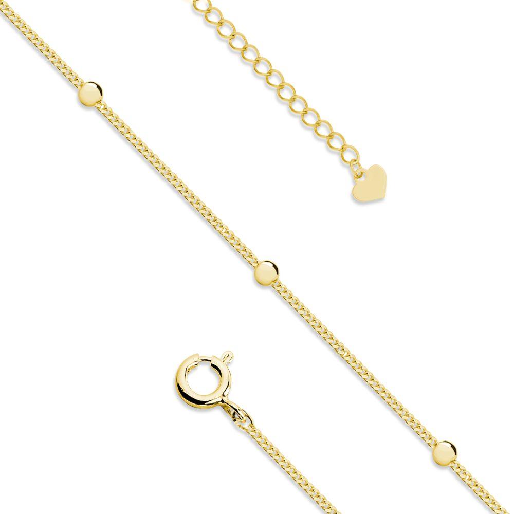Balls Chocker Necklace–Gold Plated 1 Κολιέ Τσόκερ Balls Κίτρινο Επιχρυσωμένο Ασήμι 925 - ασήμι 925