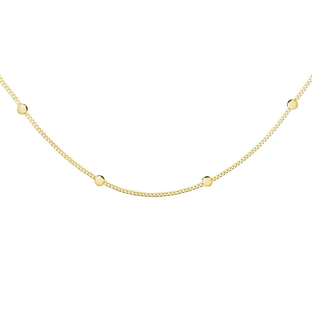 Balls Chocker Necklace–Gold Plated Κολιέ Τσόκερ Balls Κίτρινο Επιχρυσωμένο Ασήμι 925 - ασήμι 925