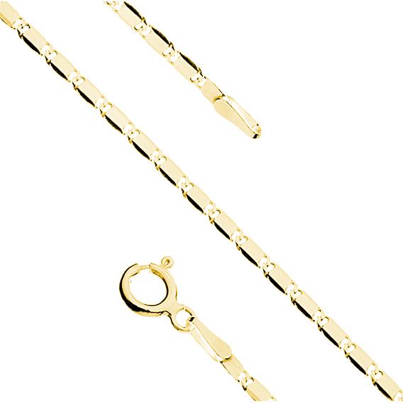 Snail Chain Necklace–Gold Plated 2 Κολιέ Αλυσίδα Snail Κίτρινο Επιχρυσωμμένο Ασήμι 925 - ασήμι 925