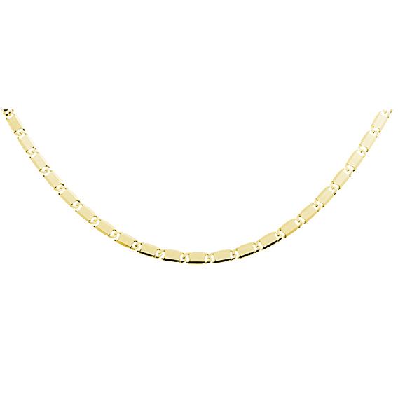 Snail Chain Necklace–Gold Plated Κολιέ Αλυσίδα Snail Κίτρινο Επιχρυσωμμένο Ασήμι 925 - ασήμι 925