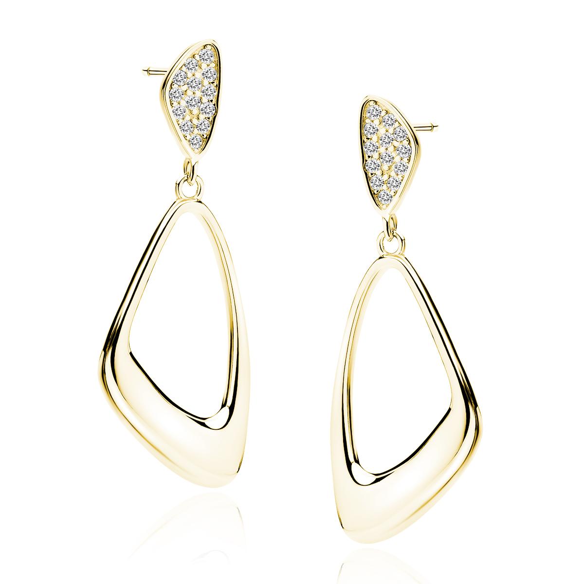 Stare Long Earrings–Gold Plated Stare Long Earrings – Gold Plated - ασήμι 925