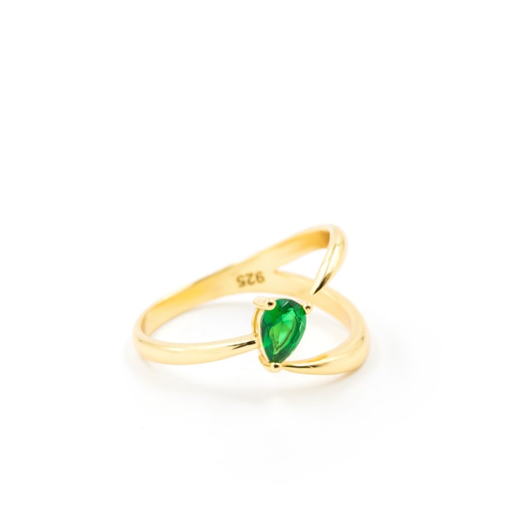emerald-claw-ring-silver-gold-plated