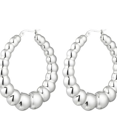 bubble-hoop-earrings-stainless-steel