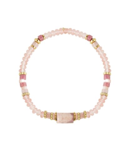 stretch-bracelet-in-pink-multi-mix-stainless-steel