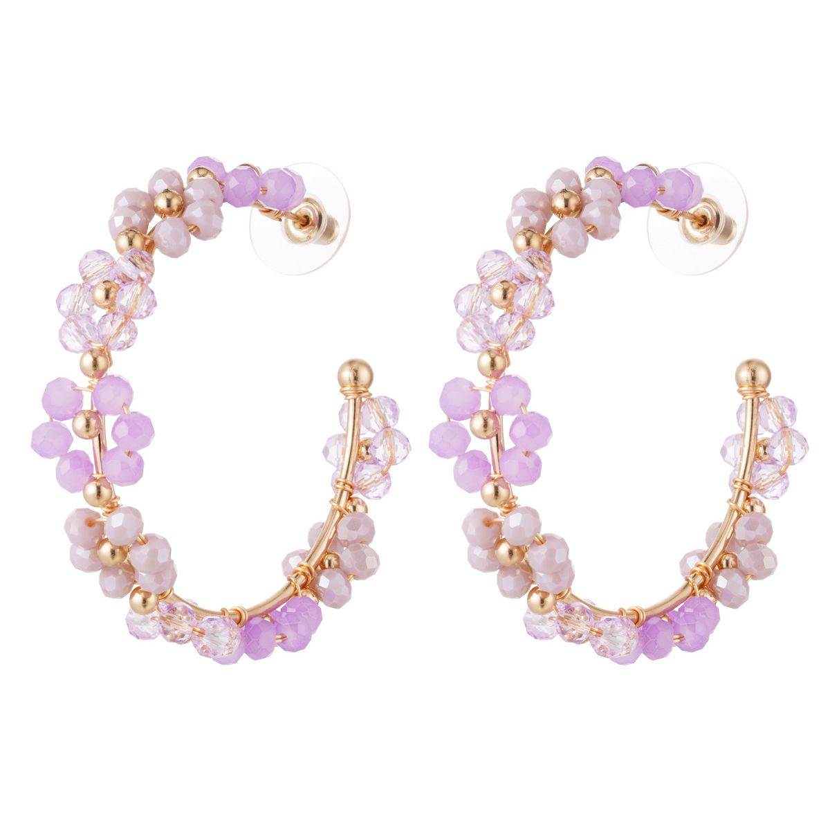 lilac-flower-hoop-earrings