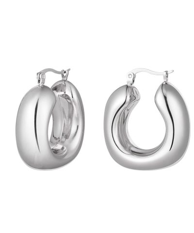 attractive-hoop-earrings-in-silver-stainless-steel