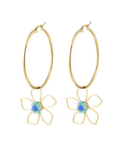 flower-hoop-earrings-stainless-steel