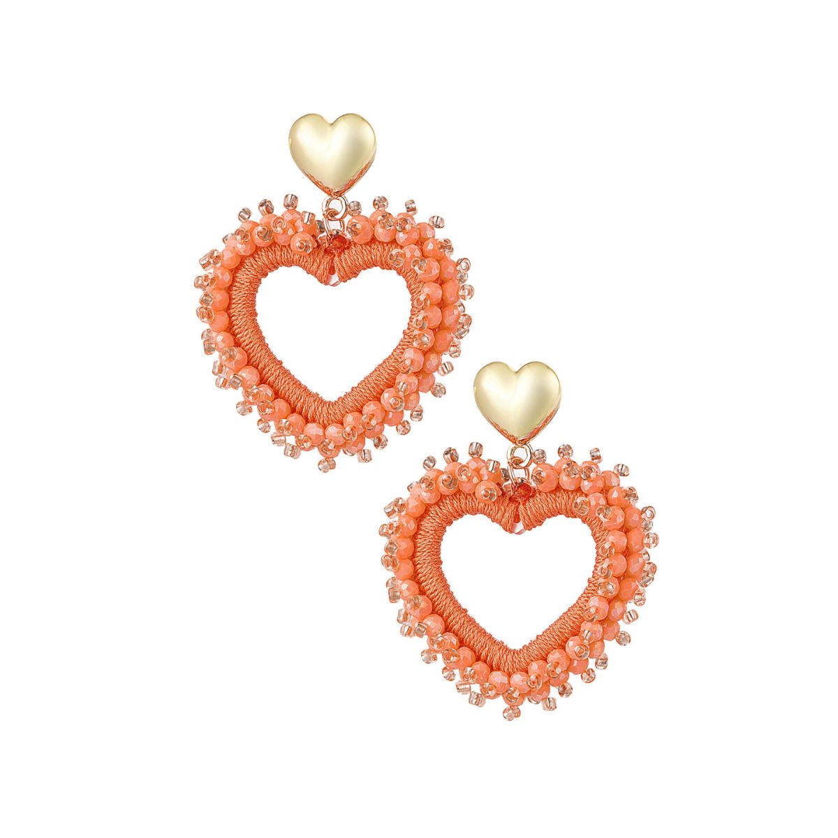 orange-heart-stud-earrings
