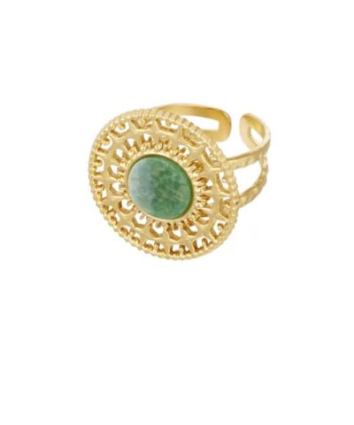 baroque-ring-green-stone-stainless-steel