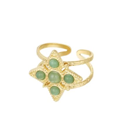 star-ring-with-green-stones-stainless-steel
