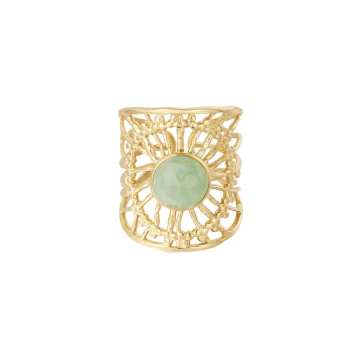 web-ring-with-green-stone-stainless-steel