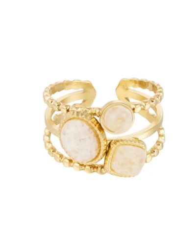 Three-white-stone-ring-in-gold